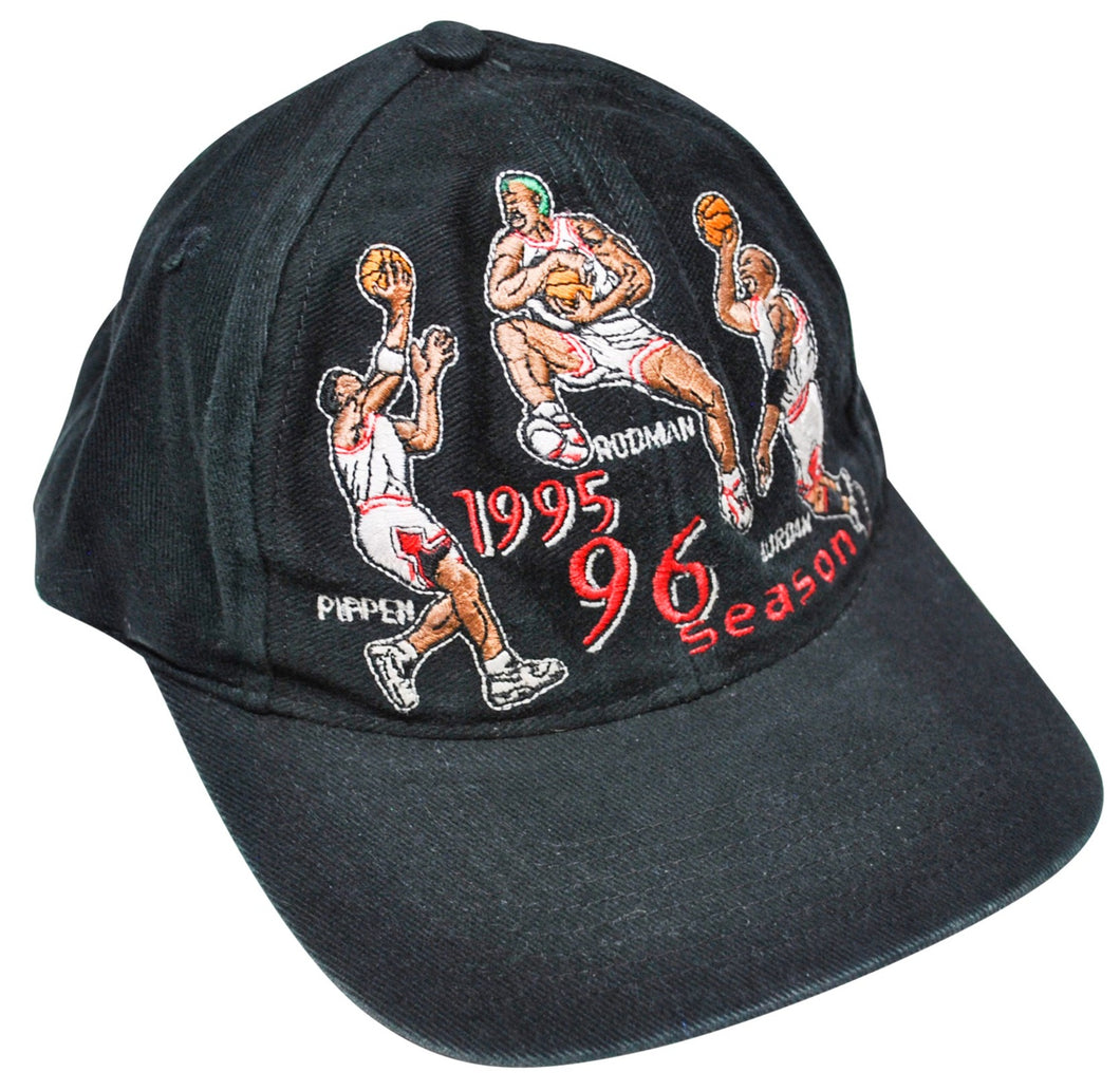 Vintage Chicago Bulls 1996 Jordan Pippen Rodman Sports Specialties Snapback