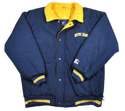 Vintage Notre Dame Fighting Irish Thick Starter Jacket Size Medium