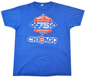 Vintage Chicago Cubs 75 Years 1989 Wrigley Field Shirt Size Large