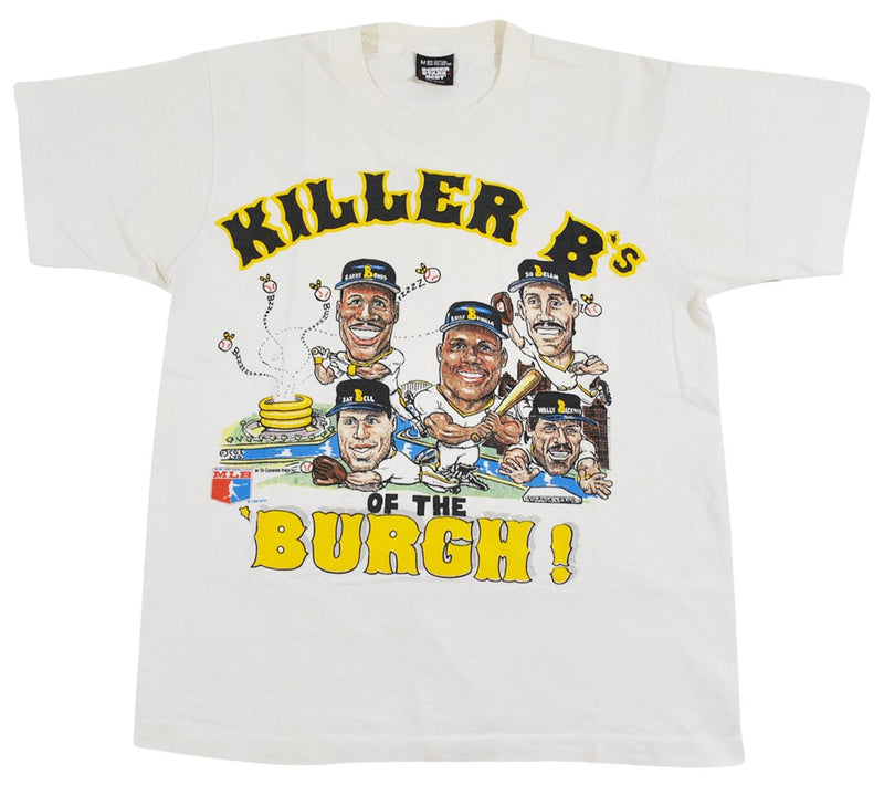 Vtg 1991 Starter Pittsburgh Pirates Killer Bees T-shirt Yellow