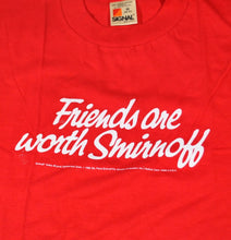 Vintage Smirnoff 1986 Friends Are Worth Smirnoff Shirt Size Medium(Tall)