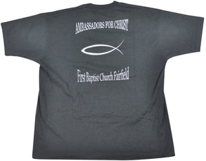 Vintage Personalities In Black First Baptist Church Shirt Size X-Large