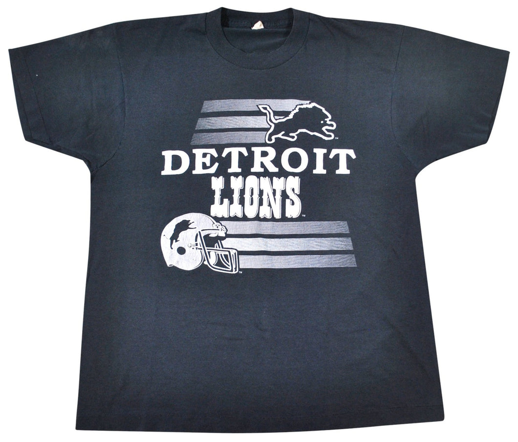 Vintage Detroit Lions 80s Screen Stars Shirt Size Medium