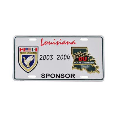 Vintage Ducks Unlimited 2003 Louisiana Sponsor License Plate
