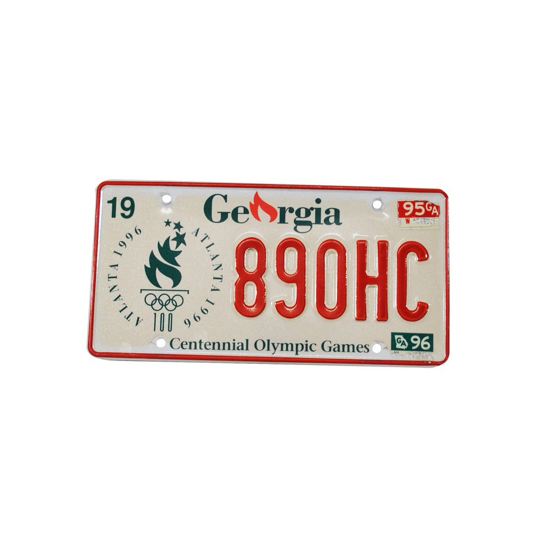 Vintage 1996 Atlanta Olympic License Plate