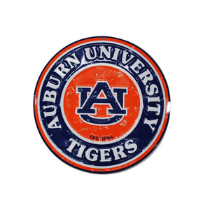 Vintage Auburn Tigers Thin Metal Sign