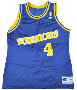 Vintage Champion Brand Golden State Warriors Chris Webber Jersey Size Small