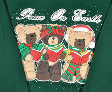 Vintage Christmas Peace On Earth Sweatshirt Size Medium