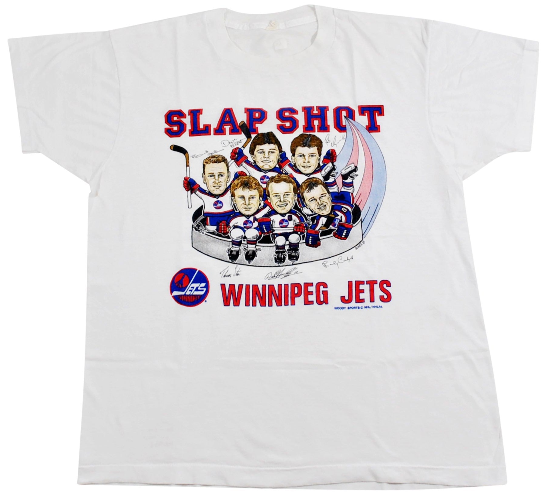 Winnipeg Jets Logo Retro Hockey T Shirt