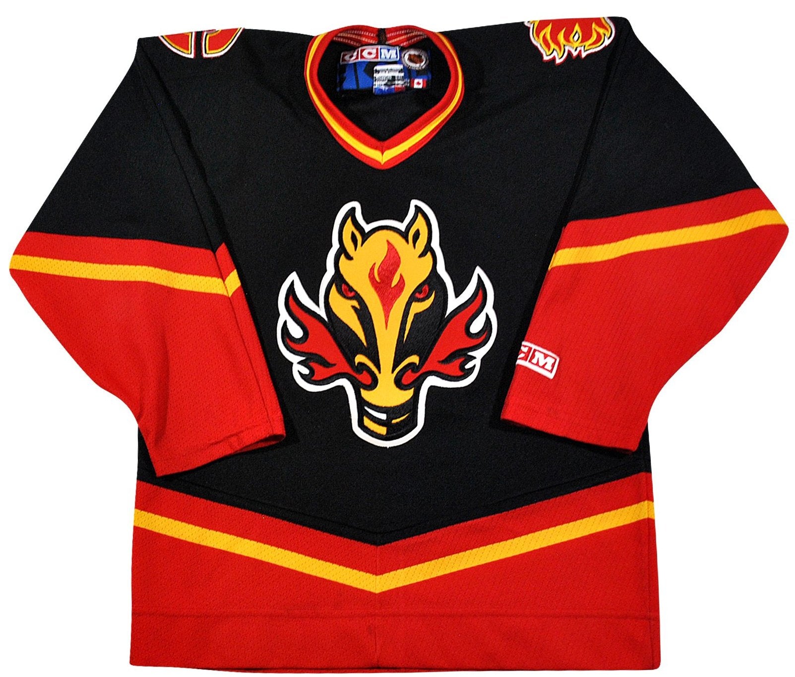 Calgary Flames 1994 - 1995 road Game Worn Jersey, R.D. aka as KIRU