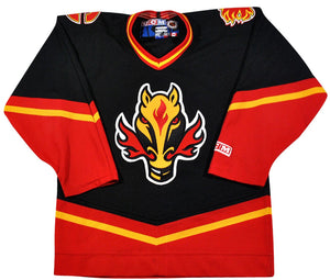 Vintage Calgary Flames Jersey Size Youth Large