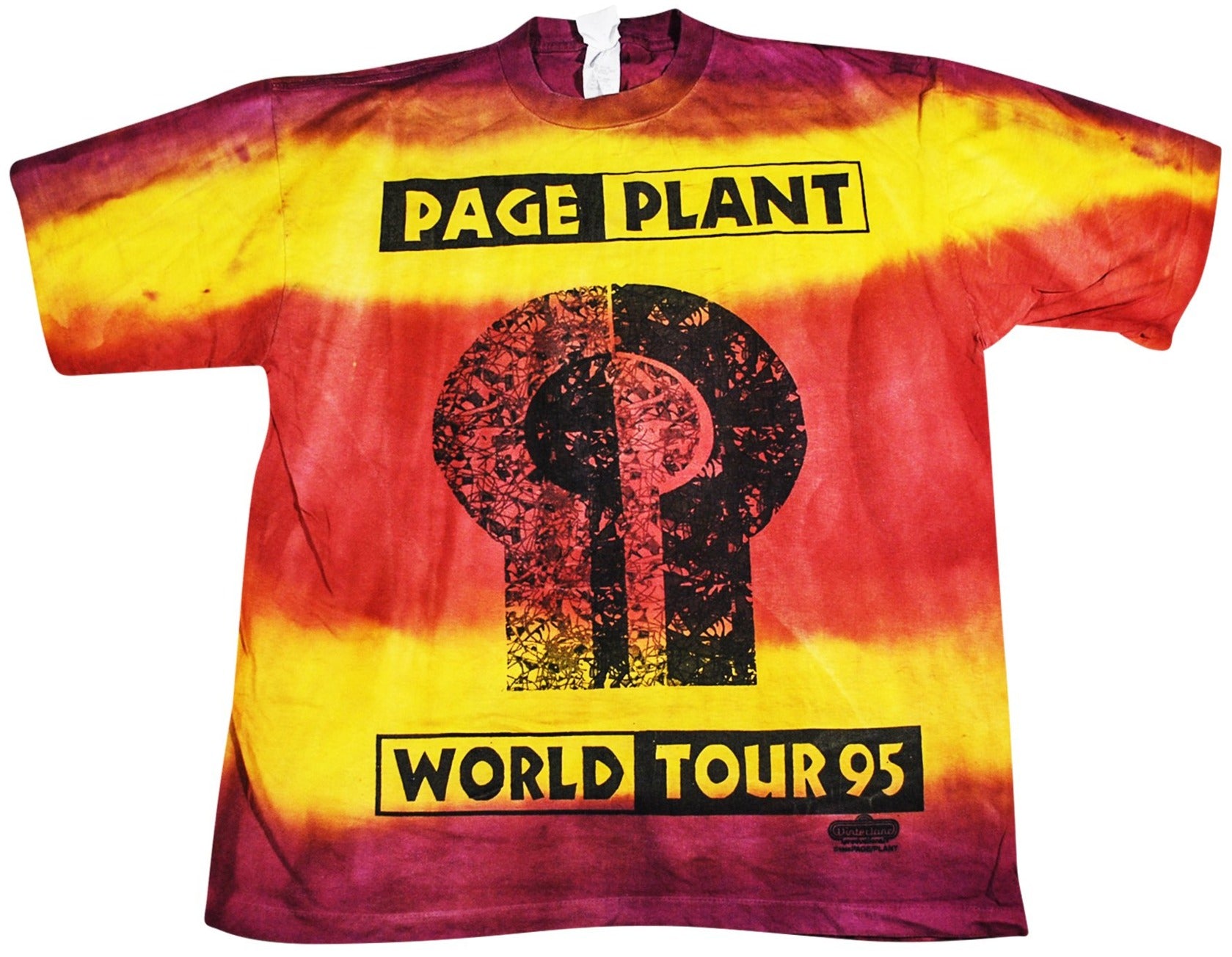 Vintage Jimmy Page Robert Plant 1995 World Tour Shirt Size X-Large