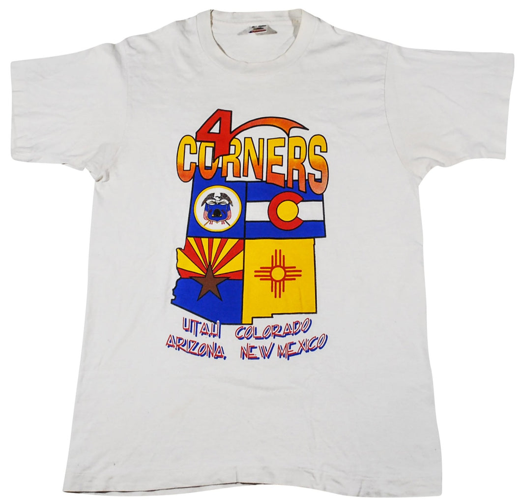 Vintage 4 Corners Utah Colorado Arizona New Mexico State Shirt Size Medium(tall)