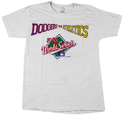 Vintage 1988 World Series Los Angeles Dodgers Oakland Athletics Shirt Size Small