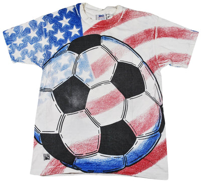 Vintage USA Soccer 1994 All Over Print Shirt Size Medium