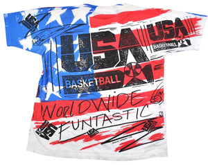 Vintage 1992 USA Basketball Magic Johnson Brand Shirt Size X-Large