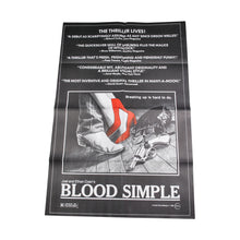 Vintage Blood Simple 1985 Movie Poster