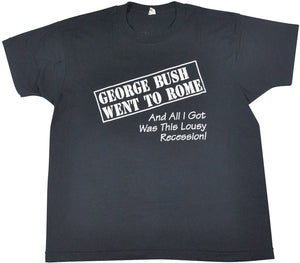 Vintage George Bush Went To Rome 1991 Shirt Size Large