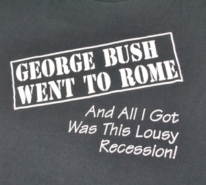 Vintage George Bush Went To Rome 1991 Shirt Size Large