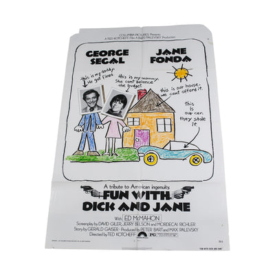 Vintage Fun With Dick And Jane 1977 Movie Poster