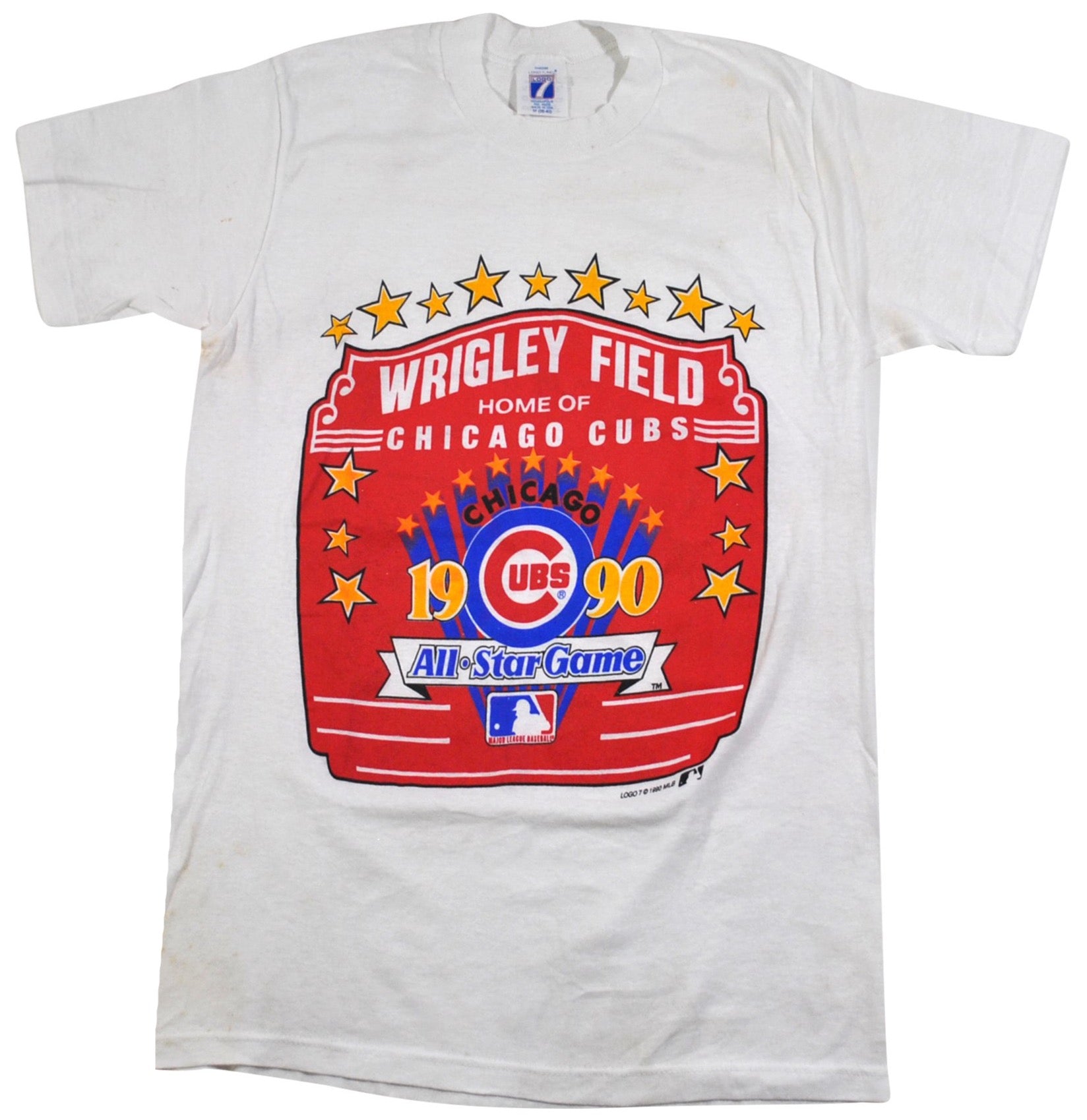 Vintage 1990 All Star Game Wrigley Field Chicago Cubs Shirt Size
