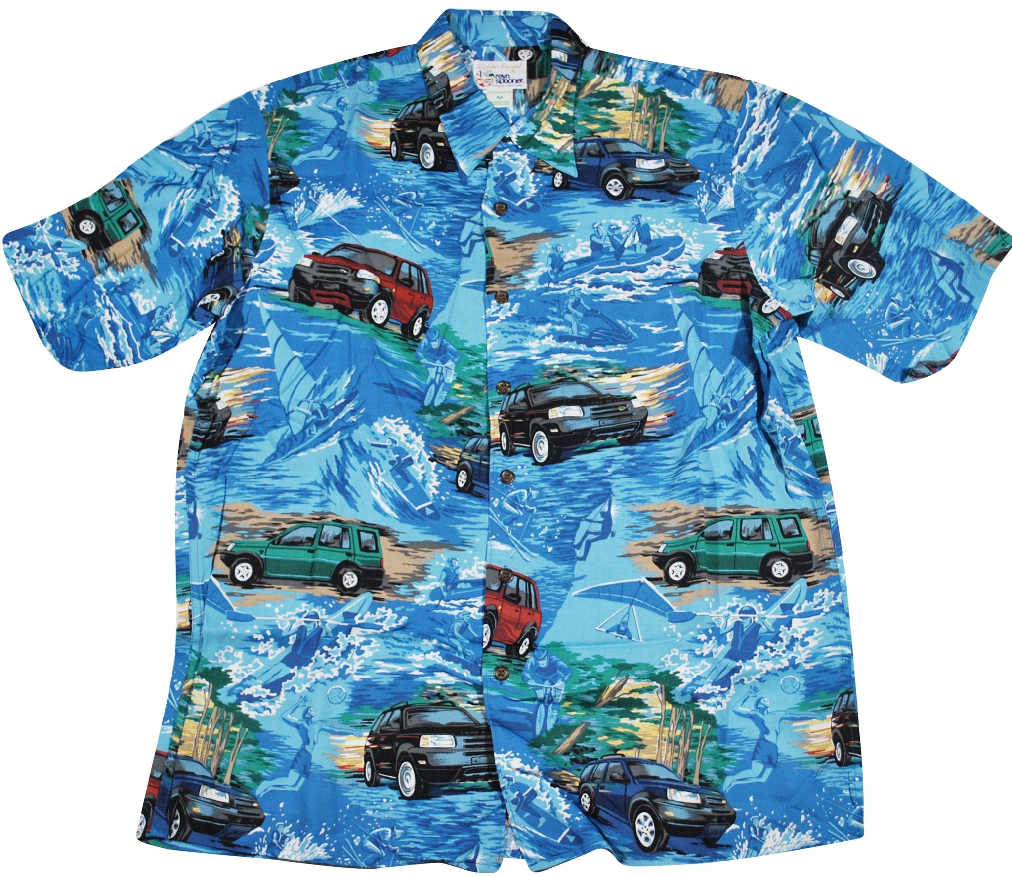 reyn spooner, Shirts, Reyn Spooner Vintage Blue Hawaiian Button Short  Sleeve Shirt