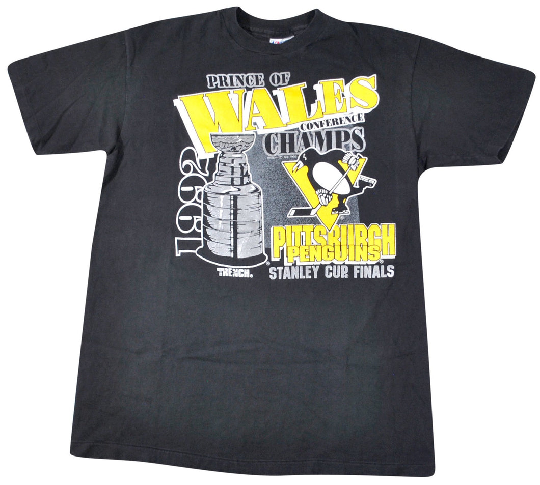 Vintage Pittsburgh Penguins 1992 Stanley Cup Shirt Size Large