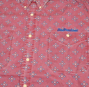 Vintage Budweiser Short Sleeve Button Shirt Size Large