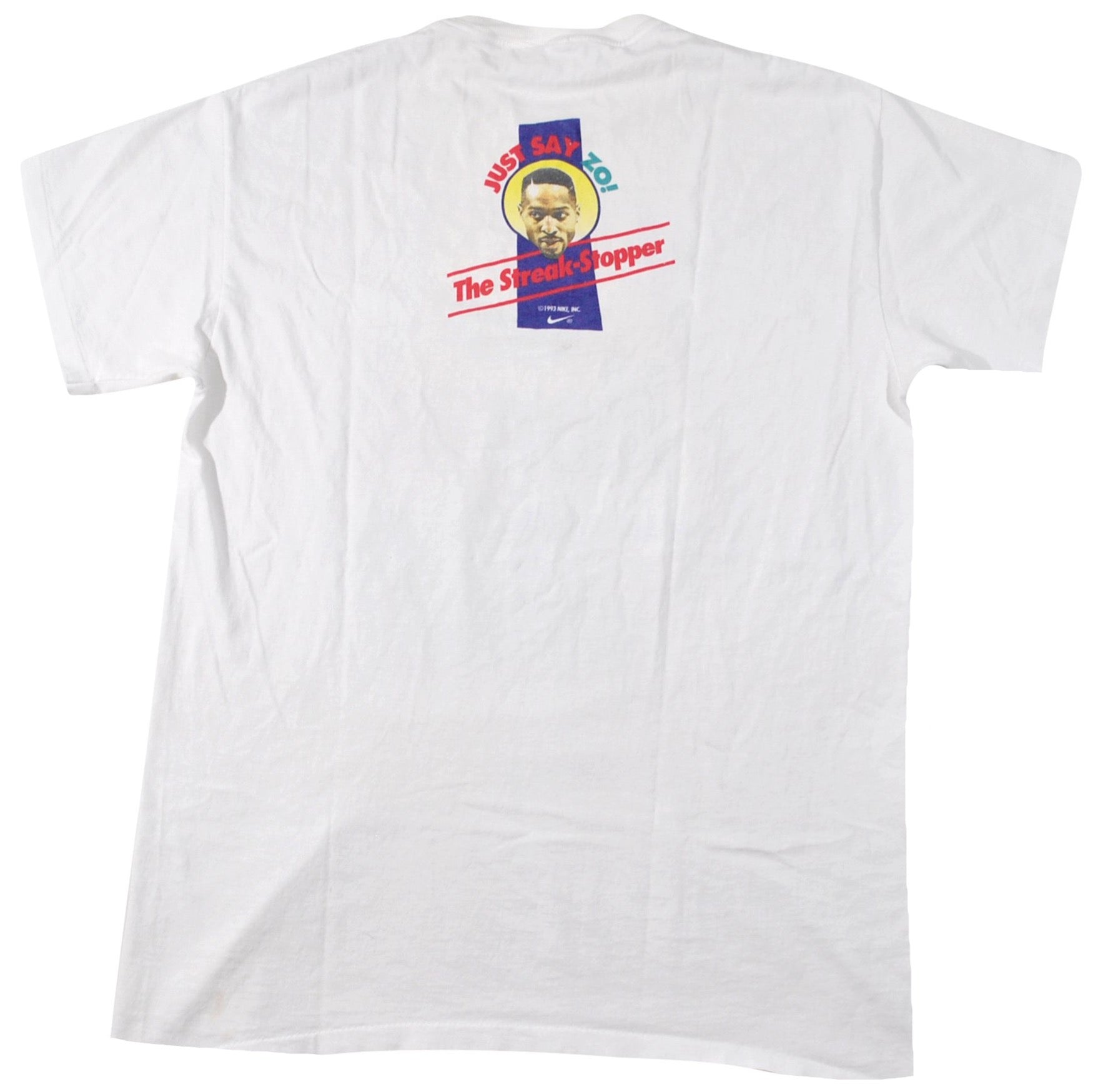 Vintage 90’s Nike Alonzo Mourning RARE Miami Heat single stitch white tee  shirt