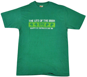 Vintage Lite Beer 1986 The Lite of The Irish Happy St. Patrick's Day Shirt Size Medium