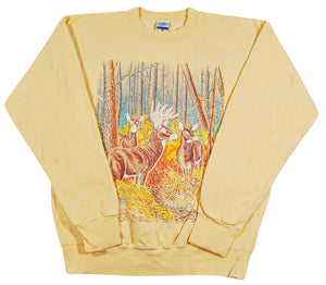 Vintage Deer Sweatshirt Size Medium