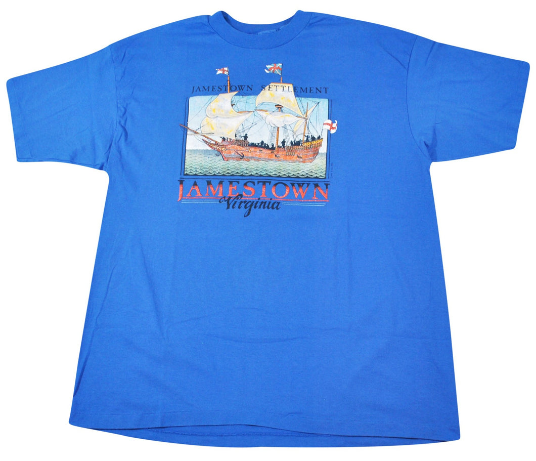 Vintage Jamestown Virginia 1987 Shirt Size X-Large