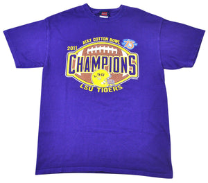 Vintage LSU Tigers 2011 Cotton Bowl Champions Shirt Size Medium