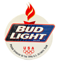 Vintage 1996 Atlanta Olympics Bud Light Metal Sign