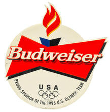 Vintage 1996 Atlanta Olympics Budweiser Metal Sign