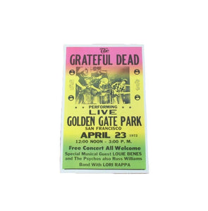 Vintage Grateful Dead Cardboard Reprint Poster