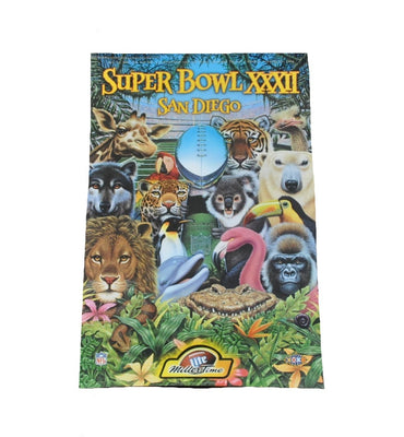 Vintage Miller Lite Super Bowl XXXII San Diego Poster