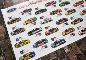 Vintage NASCAR Ford Poster