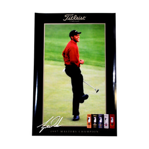 Vintage Titleist Tiger Woods 1997 Masters Champion Poster