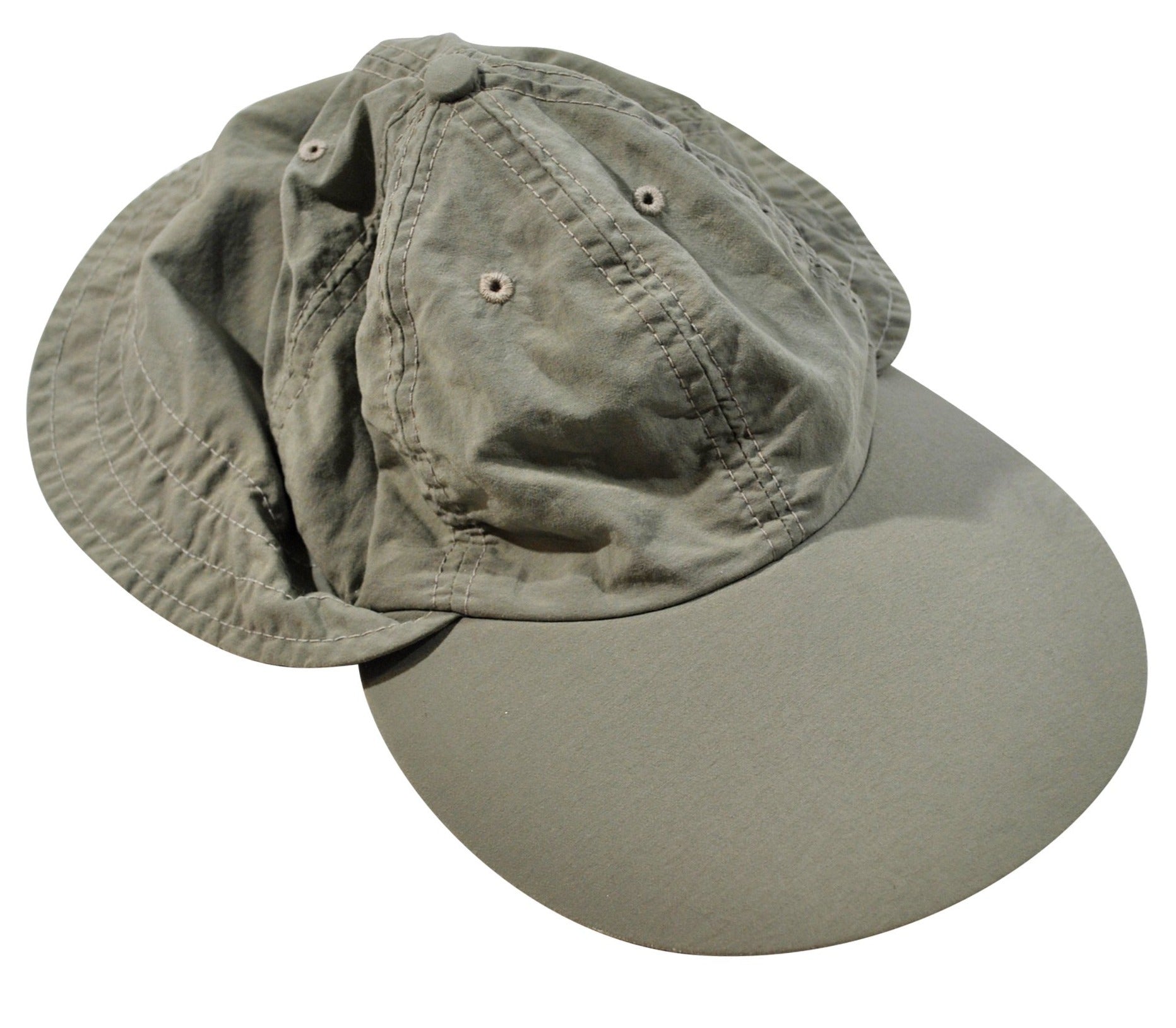 Vintage Columbia USA Made PFG Tan Fishing Sun Shade Hat Size