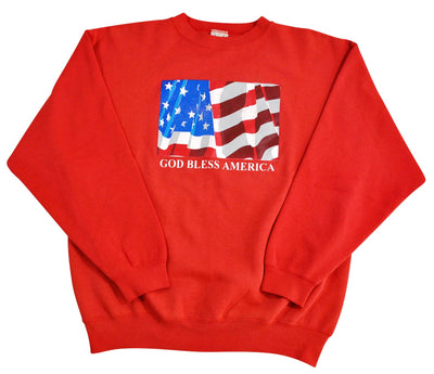 Vintage God Bless America Sweatshirt Size X-Large