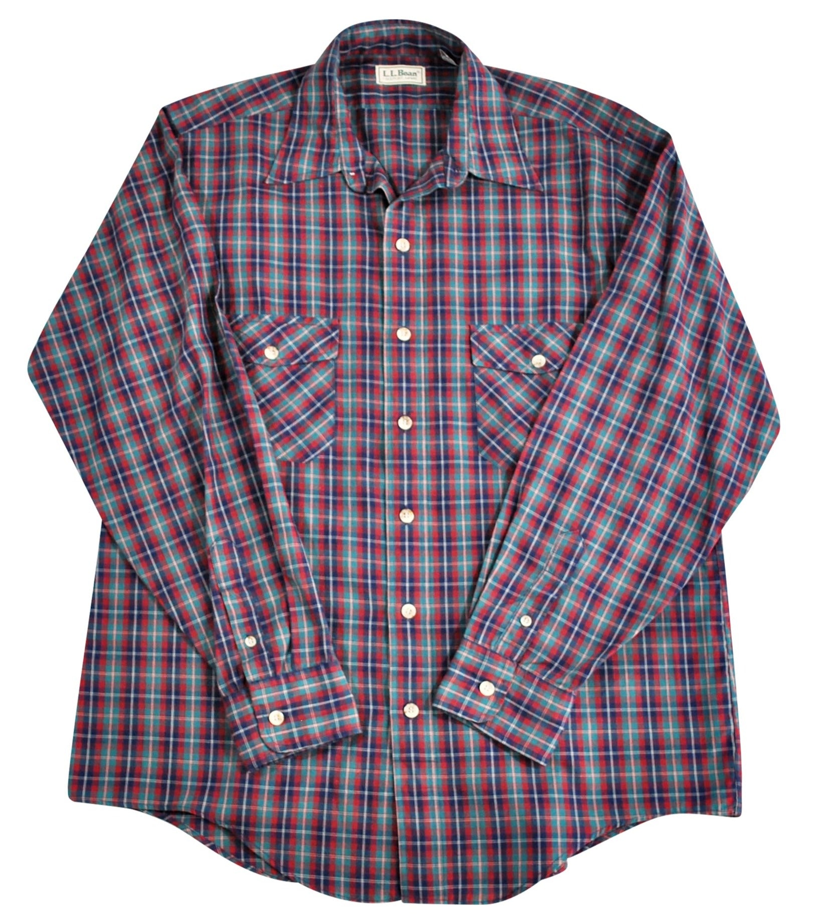 Large 16 1/2 Vintage Men's Long Sleeve Shirt Buttons Chemi