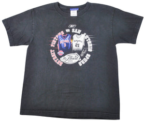 Vintage San Antonio Spurs Detroit Pistons 2005 Finals Shirt Size Youth Large