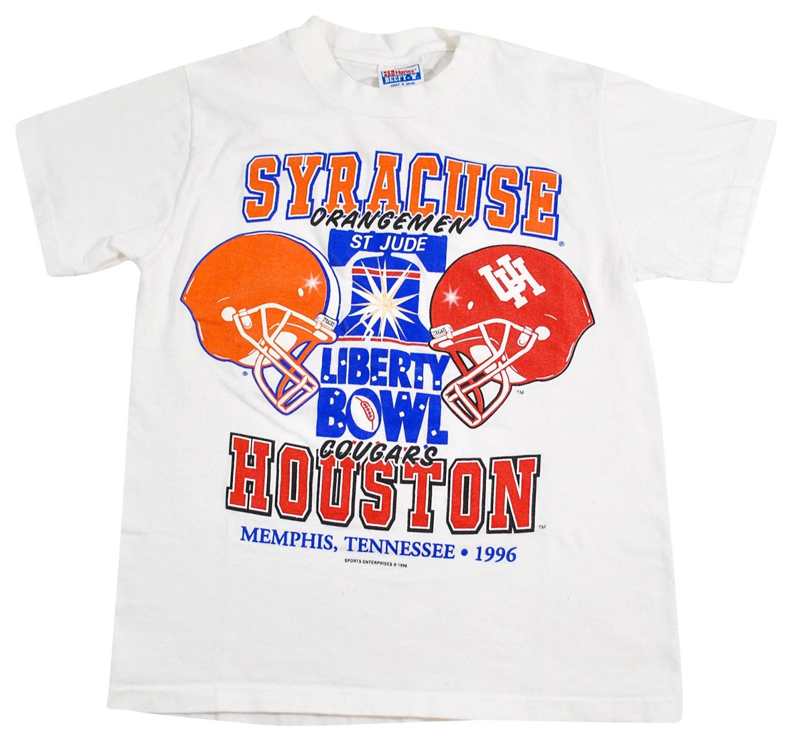 Vintage Syracuse Orange Houston Cougars 1996 Liberty Bowl Shirt