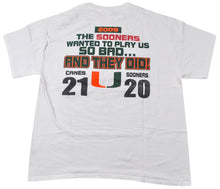 Vintage Miami Hurricanes Oklahoma Hurricanes 2009 Shirt Size X-Large