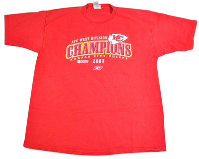 Vintage 1993 Kansas City Chiefs AFC West Champs Tshirt - XL