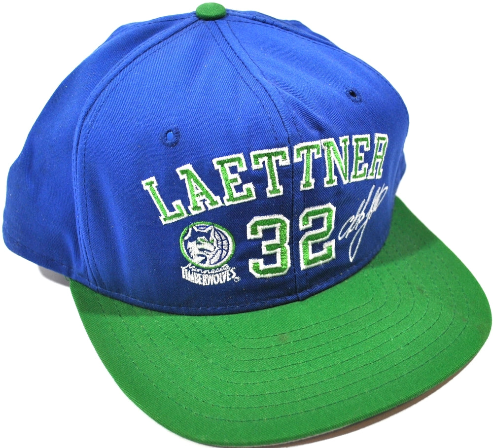 Minnesota Timberwolves Green Throwback Mitchell & Ness NBA Snapback Hat Cap