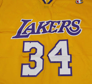 Vintage Champion Brand Los Angeles Lakers Shaquille O'Neal Jersey Size –  Yesterday's Attic