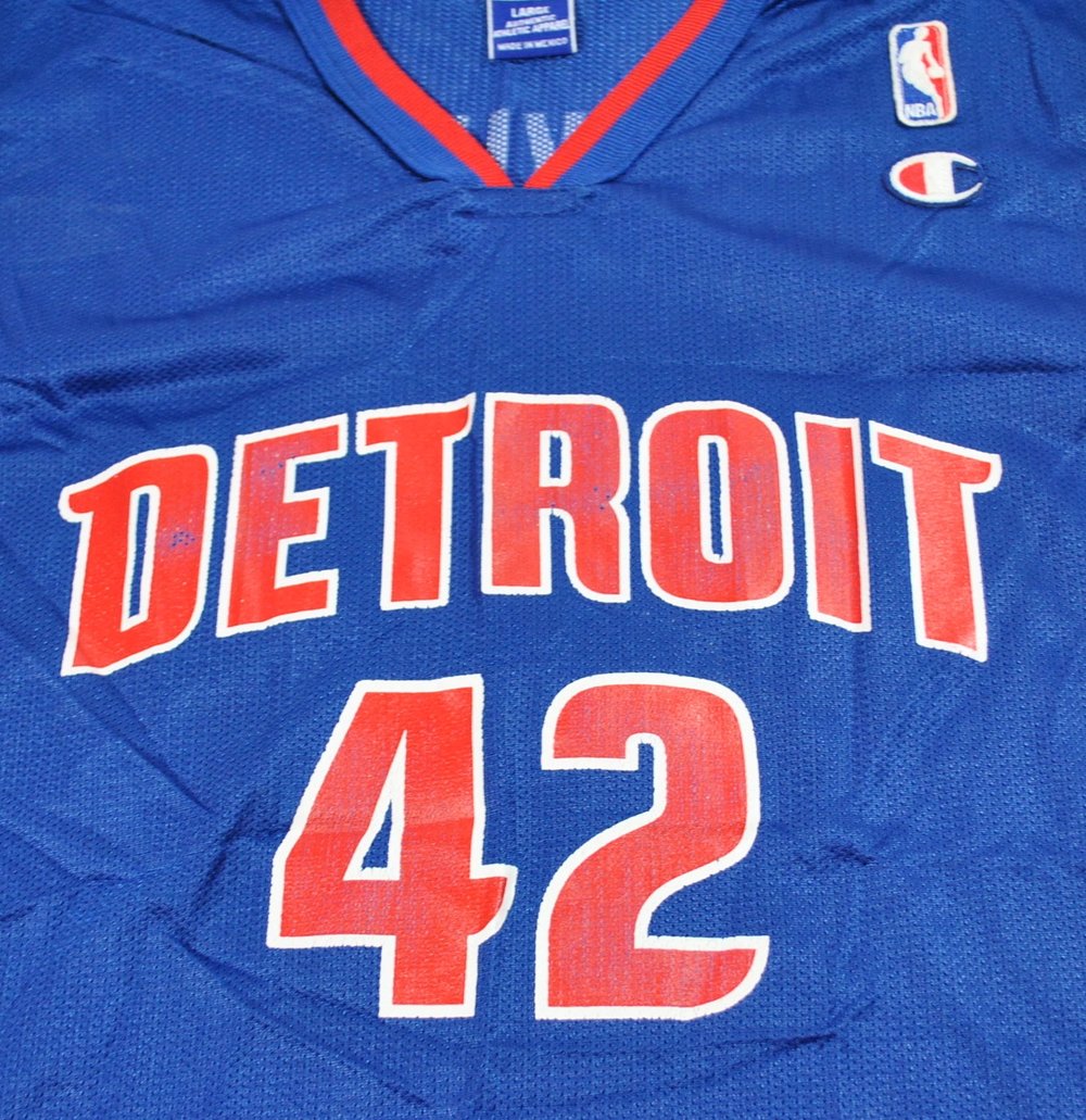 AUTHENTIC Jerry Stackhouse 48 Detroit Pistons Nike NBA Jersey VTG 97-98 OG  EUC