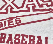 Vintage Texas A&M Aggies 90s Baseball Camp Shirt Size Small